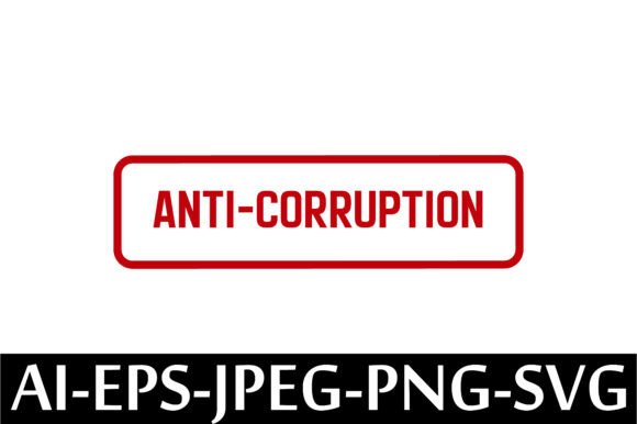 ANTI-CORRUPTION Rubber Stamp Design