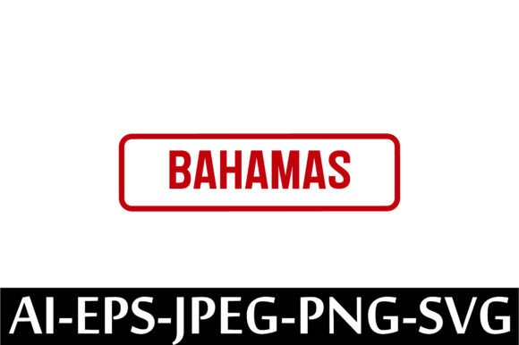 BAHAMAS Rubber Stamp Design Vector