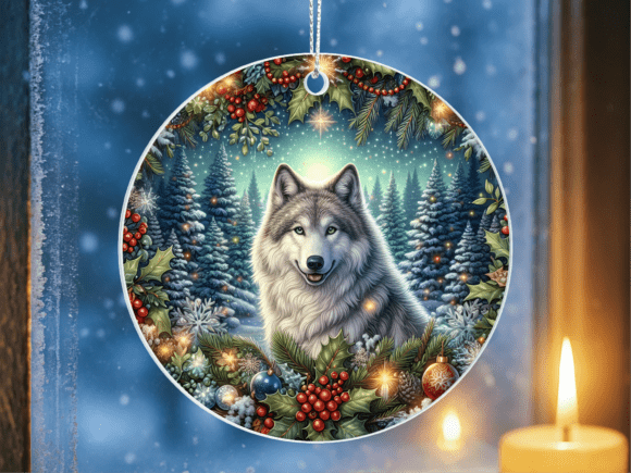 Beautiful Wolf Winter Forest Ornament: A Practical Guide for Sublimation Crafters