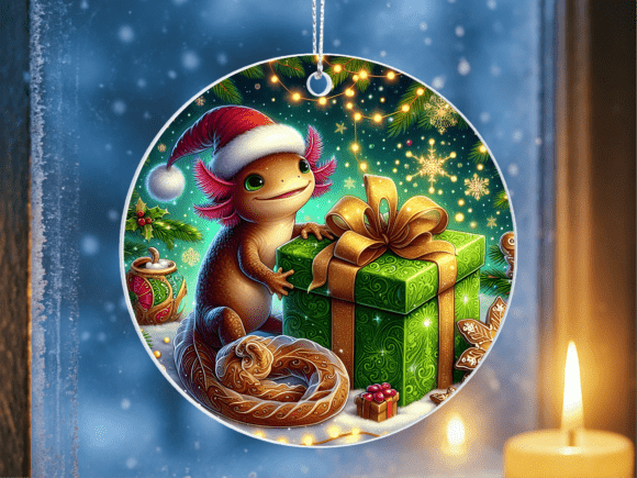 Cute Axolotl Christmas Gift Ornament PNG: A Strategic Creative Asset for Modern Makers