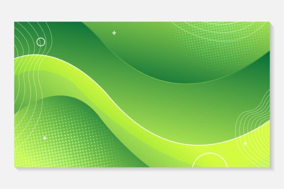Dynamic Green Abstract Background: A Versatile Design Asset for Modern Creatives