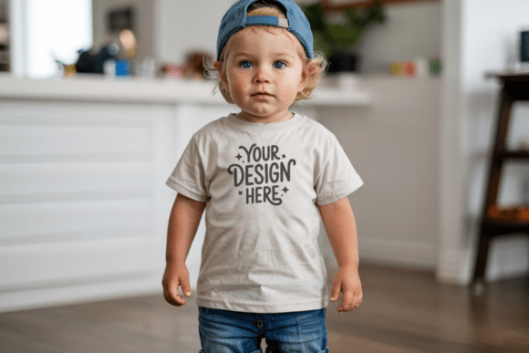 Kids Bella Canvas 3001T T-shirt Mockup 5