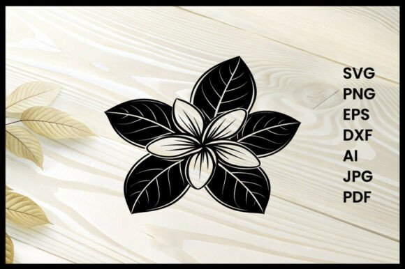 Monochrome Jasmine Flower Silhouette Illustration: Elegance, Freshness & Creative Versatility