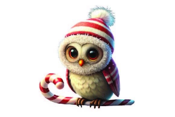 Owl Christmas PNG