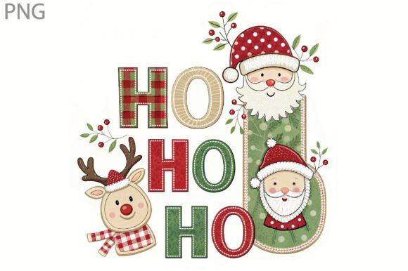 Patchwork Plaid Ho Ho Ho Christmas PNG: A Versatile Digital Asset for Holiday Creativity