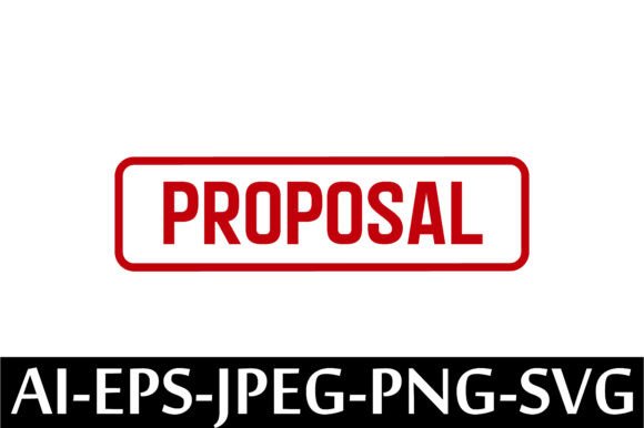 PROPOSAL Rubber Stamp Design Vector