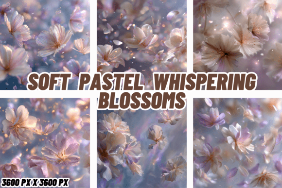 Soft Pastel Whispering Blossoms: A Thoughtful Look at This Digital Paper Collection