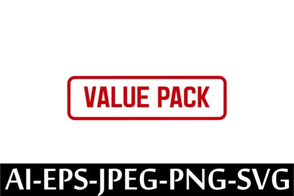 VALUE PACK Rubber Stamp Design Vector