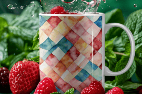 Watercolor Geometric Pattern Collection