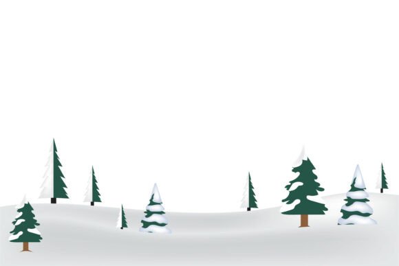 Winter Snowy Forest Scene, Snow‑covered