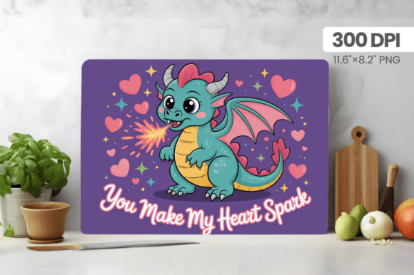 You Make My Heart Spark Cutting Board PNG: A Thoughtful Design for Kitchen Joy and Creative Business